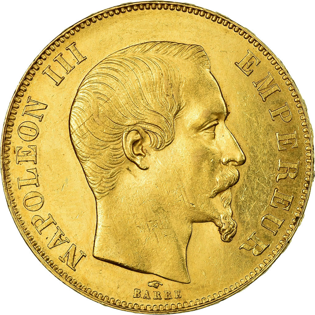 Moneta, Francia, Napoleon III, Napoléon III, 50 Francs, 1857, Paris, SPL-, Oro