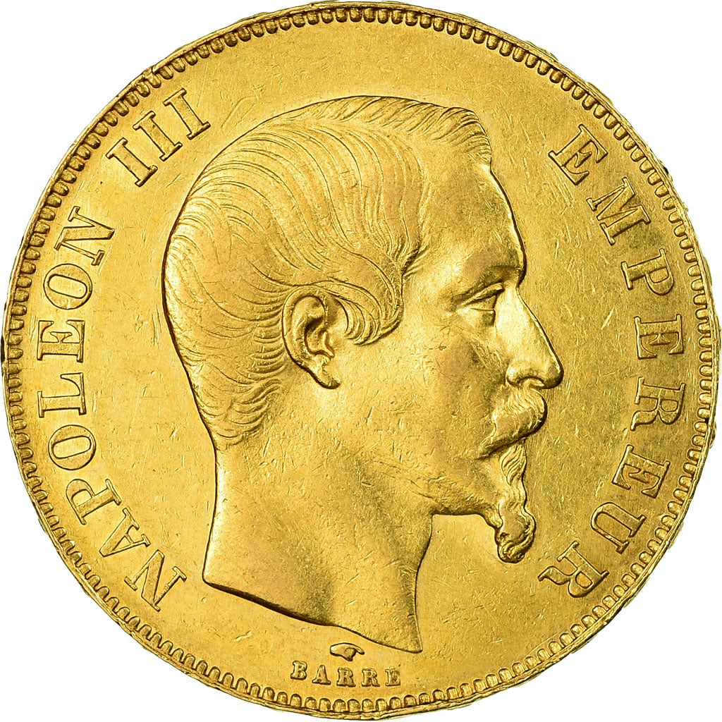 Munten, Frankrijk, Napoleon III, Napoléon III, 50 Francs, 1858, Paris, ZF+