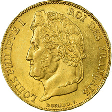 Moneta, Francja, Louis-Philippe, 20 Francs, 1848, Paris, AU(55-58), Złoto