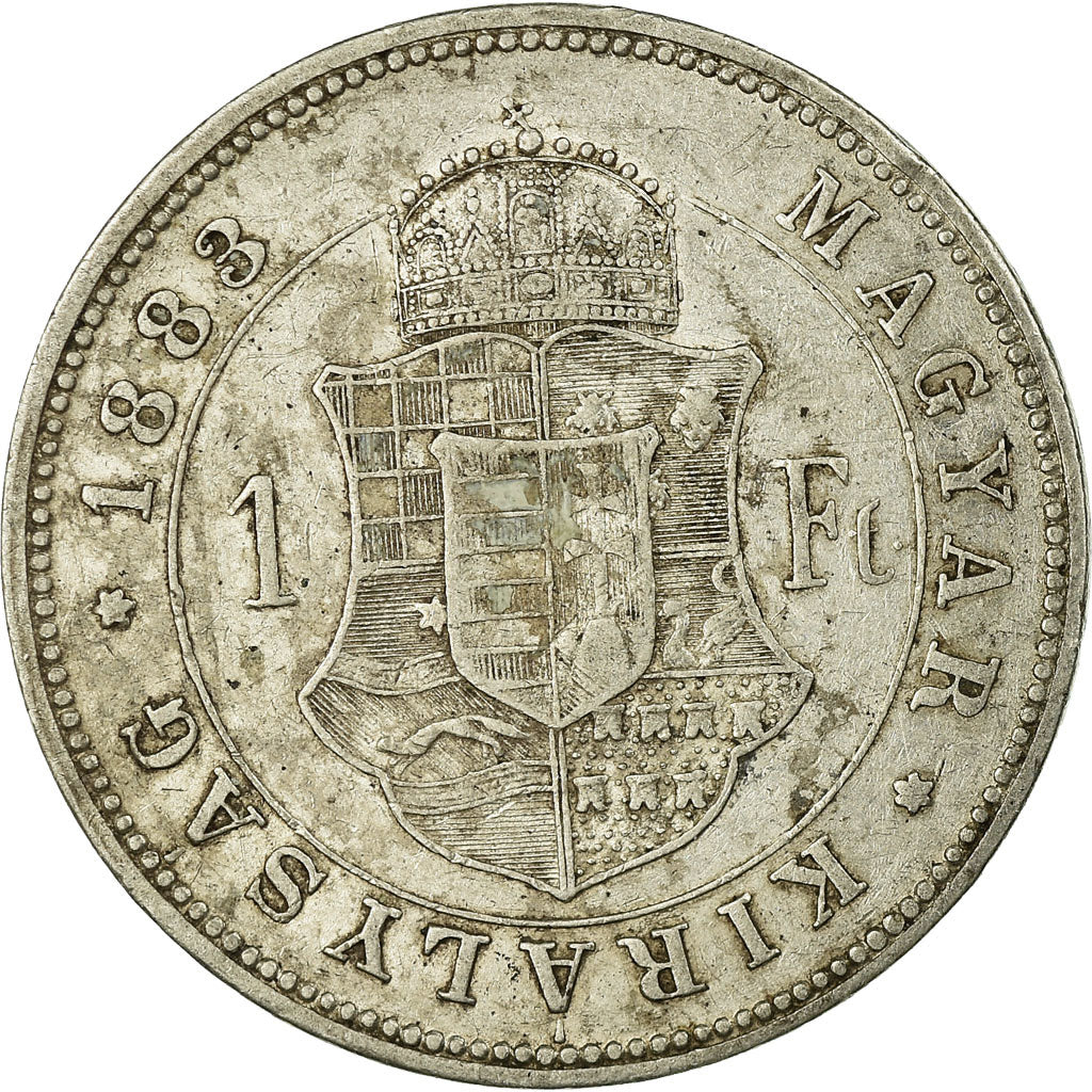 Coin, Hungary, Franz Joseph I, Forint, 1883, EF(40-45), Silver, KM:469