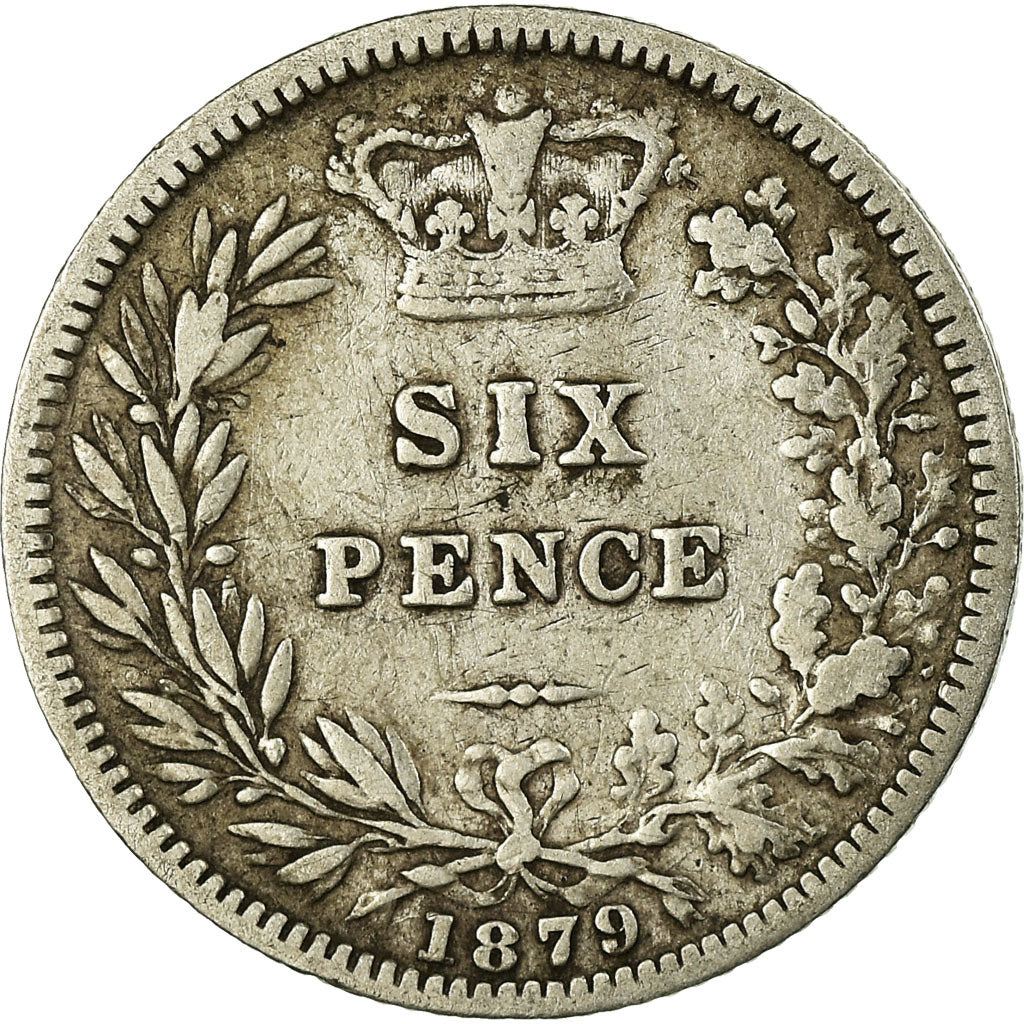 Monnaie, Grande-Bretagne, Victoria, 6 Pence, 1879, TB, Argent, KM:751.2
