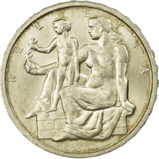 Coin, Switzerland, 5 Francs, 1948, Bern, AU(55-58), Silver, KM:48