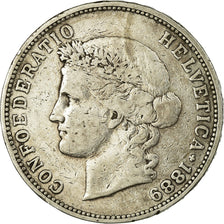 Coin, Switzerland, 5 Francs, 1889, Bern, VF(30-35), Silver, KM:34