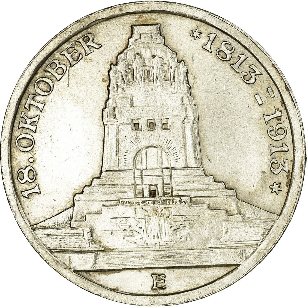 Coin, German States, SAXONY-ALBERTINE, Friedrich August III, 3 Mark, 1913