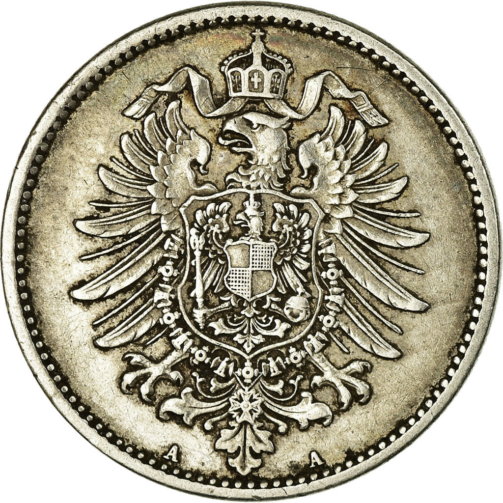 Coin, GERMANY - EMPIRE, Wilhelm I, Mark, 1875, Berlin, EF(40-45), Silver, KM:7