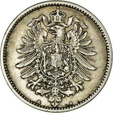 Coin, GERMANY - EMPIRE, Wilhelm I, Mark, 1875, Berlin, EF(40-45), Silver, KM:7