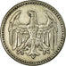 Coin, GERMANY, WEIMAR REPUBLIC, 3 Mark, 1924, Hamburg, EF(40-45), Silver, KM:43