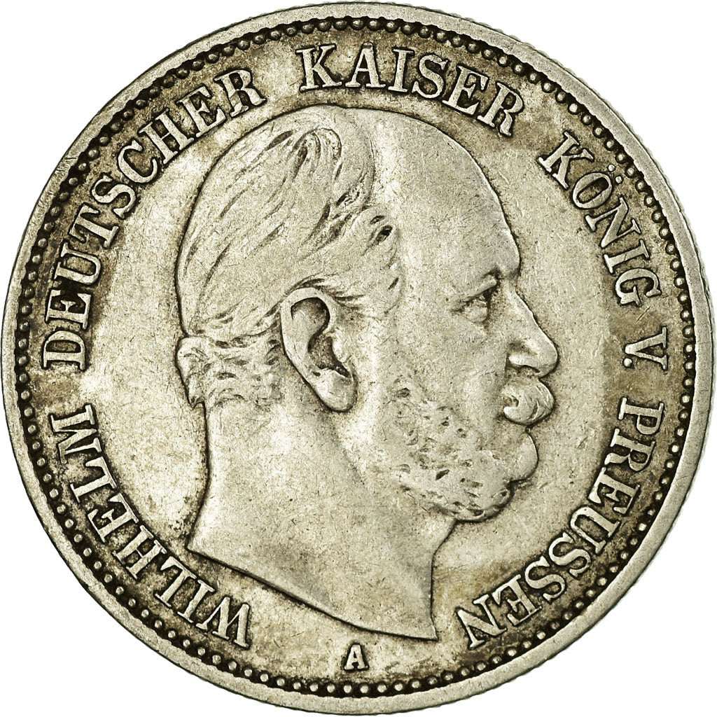 Coin, German States, PRUSSIA, Wilhelm I, 2 Mark, 1876, Berlin, VF(20-25)