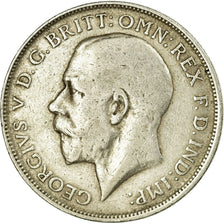 Moneda, Gran Bretaña, George V, Florin, Two Shillings, 1918, BC+, Plata, KM:817