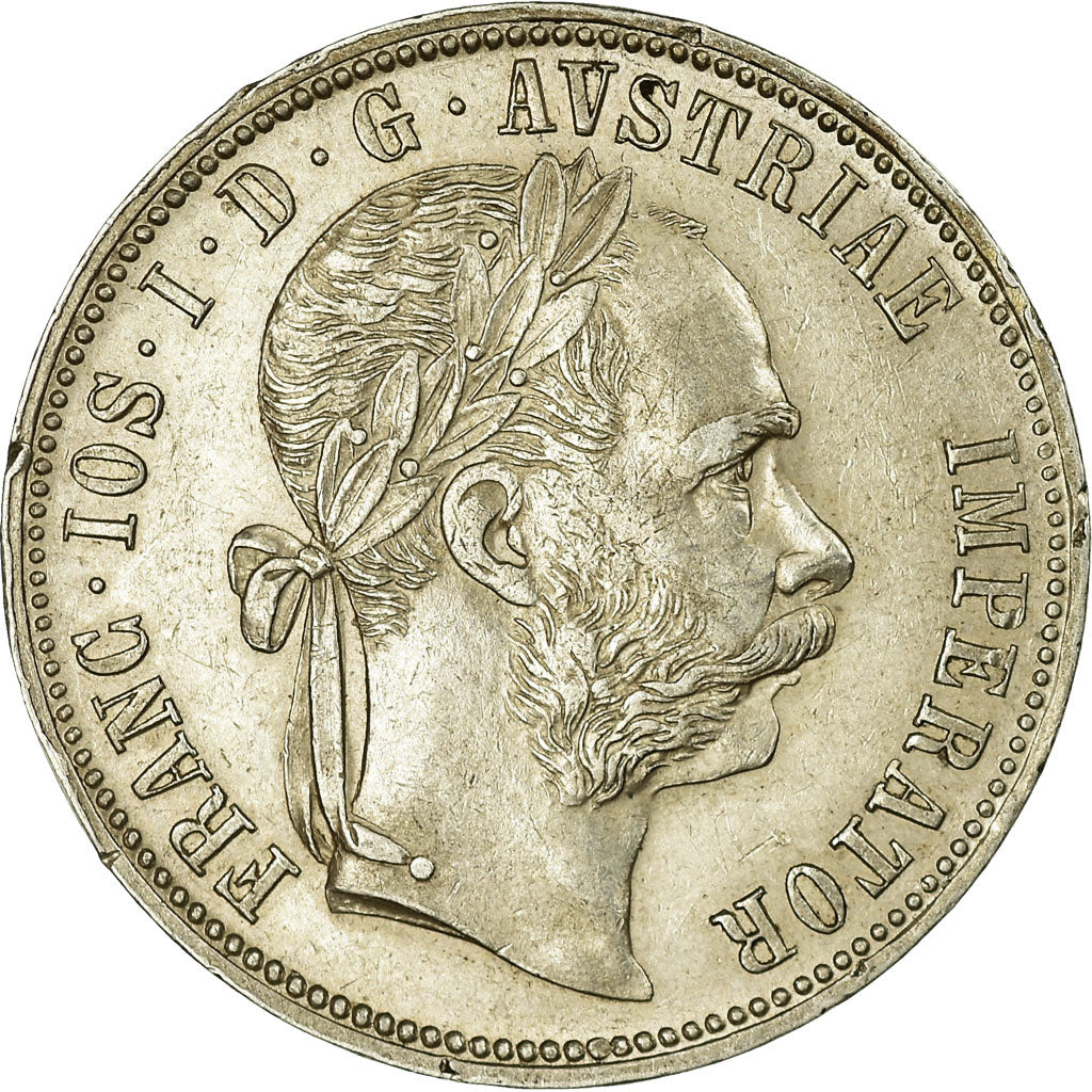 Coin, Austria, Franz Joseph I, Florin, 1883, AU(55-58), Silver, KM:2222