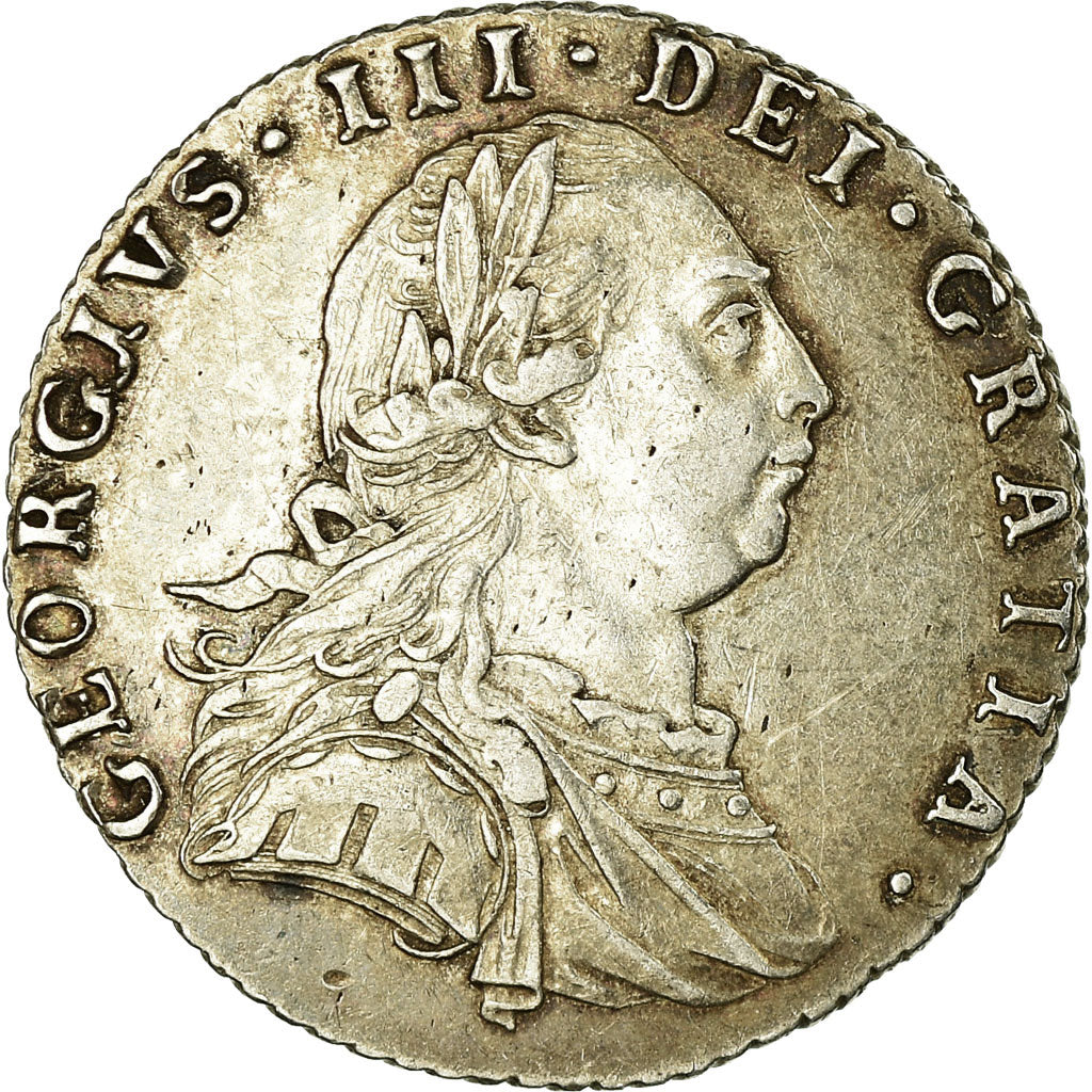 Monnaie, Grande-Bretagne, George III, 6 Pence, 1787, Londres, TTB+, Argent