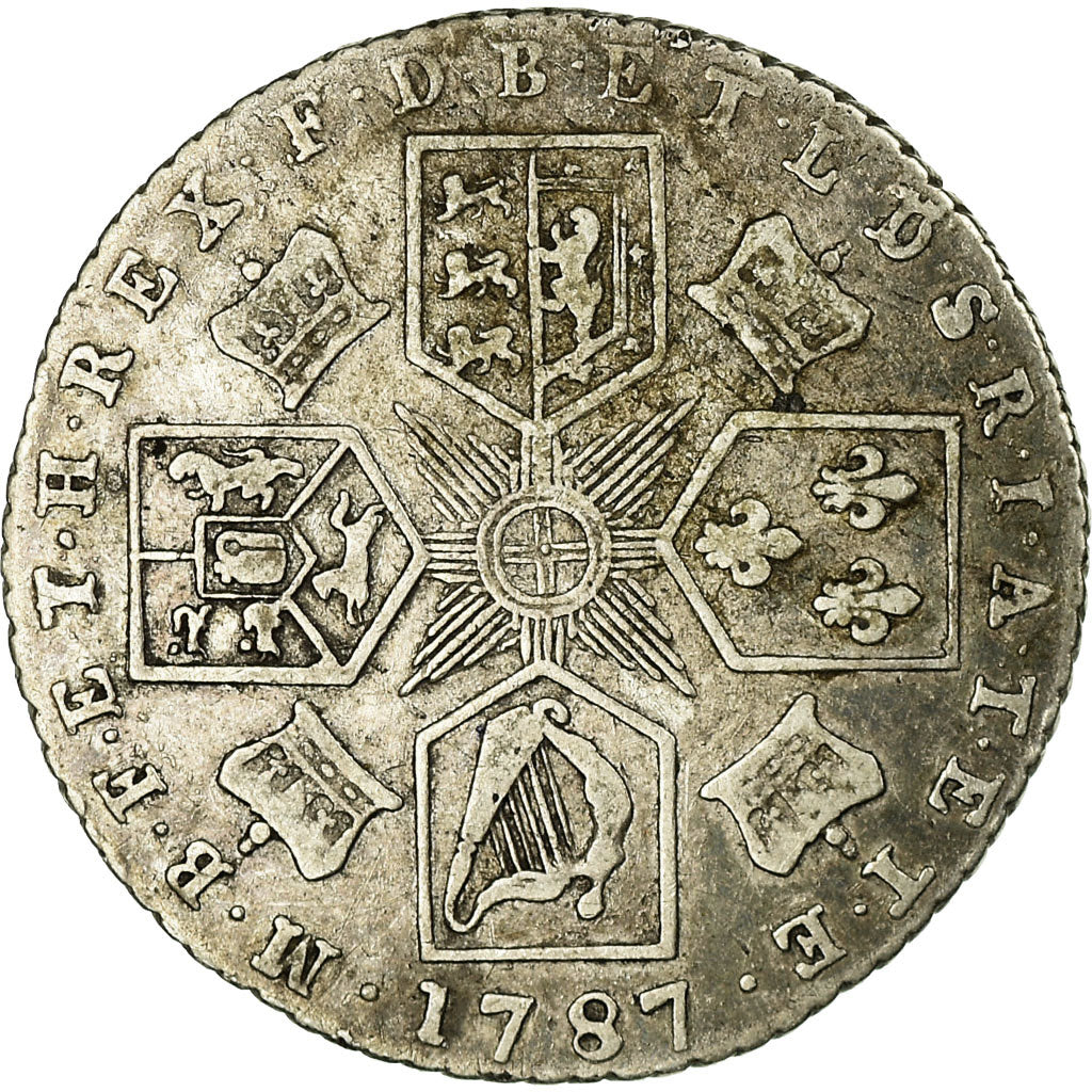 Coin, Great Britain, George III, 6 Pence, 1787, London, EF(40-45), Silver