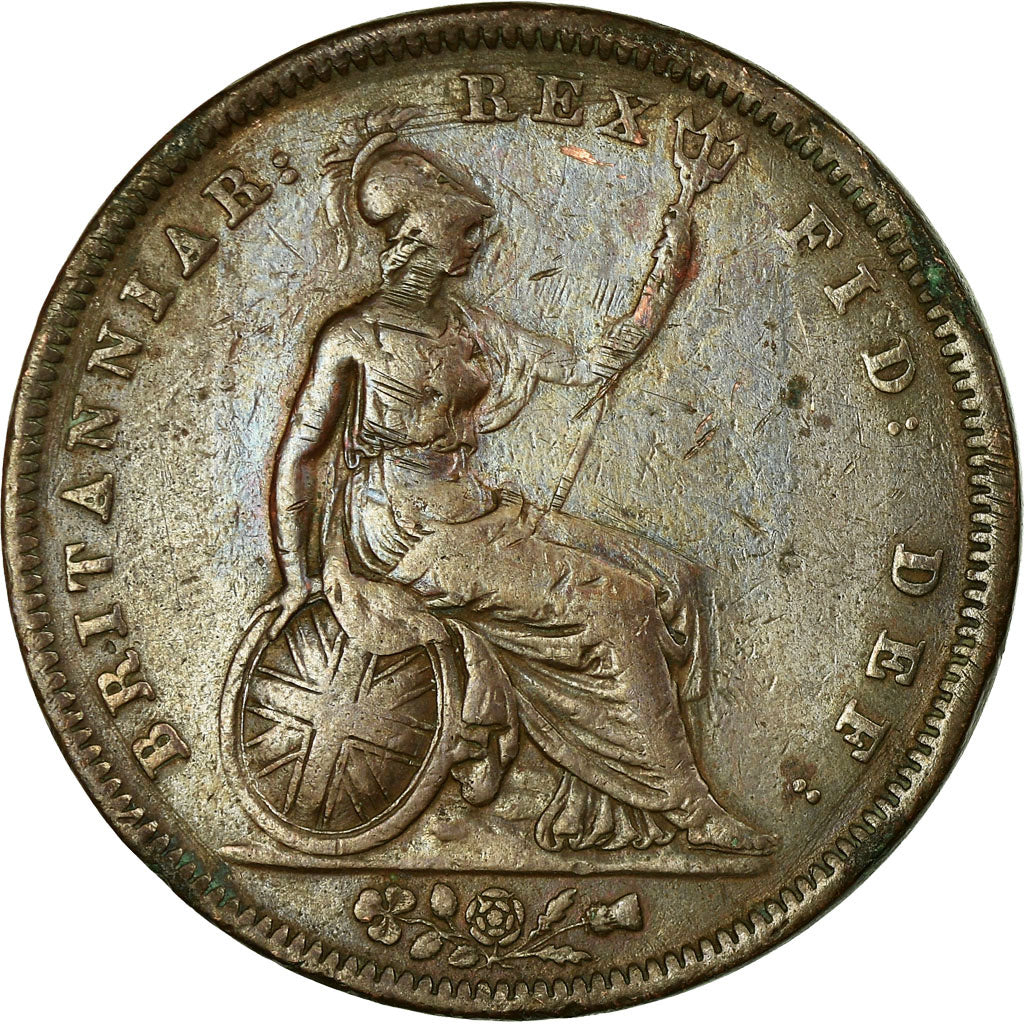 Coin, Great Britain, George IV, Penny, 1826, London, EF(40-45), Copper, KM:693