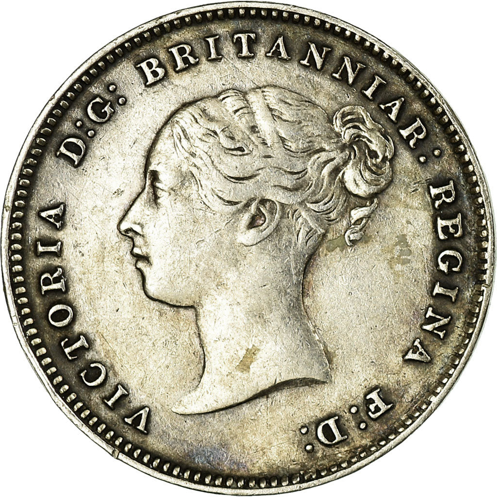 Moneta, Gran Bretagna, Victoria, 4 Pence, Groat, 1845, BB+, Argento, KM:732