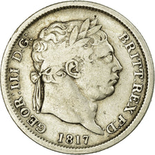 Coin, Great Britain, George III, Shilling, 1817, VF(20-25), Silver, KM:666
