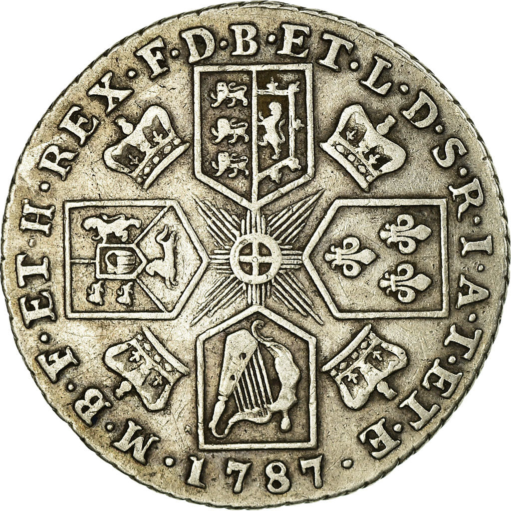 Coin, Great Britain, George III, Shilling, 1787, London, EF(40-45), Silver
