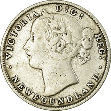 Coin, NEWFOUNDLAND, 20 Cents, 1894, VF(30-35), Silver, KM:4