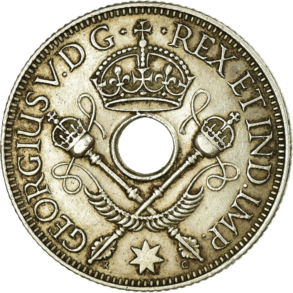 Coin, NEW GUINEA, George V, Shilling, 1935, AU(55-58), Silver, KM:5