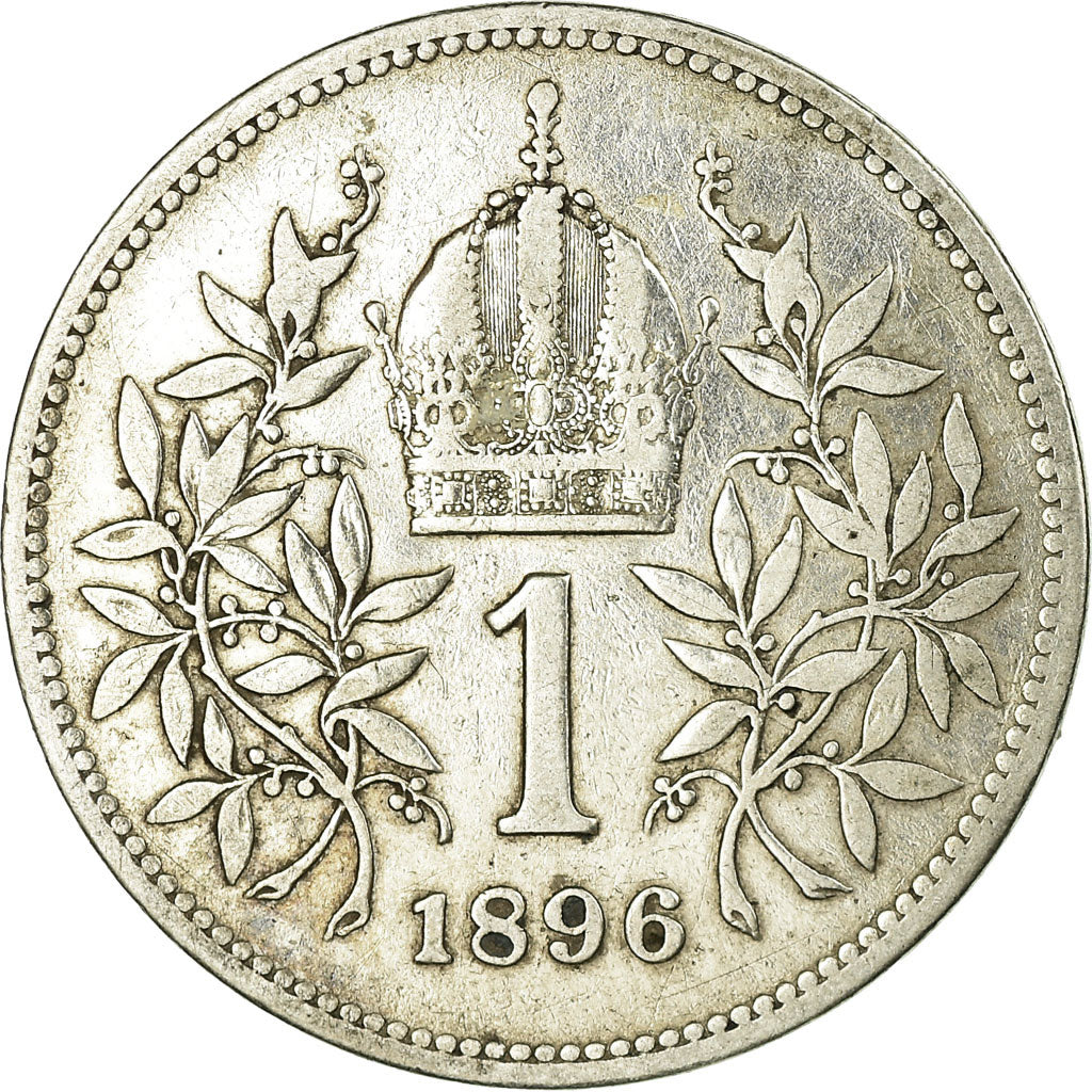 Moneta, Austria, Franz Joseph I, Corona, 1896, BB, Argento, KM:2804