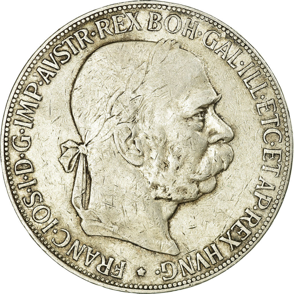 Coin, Austria, Franz Joseph I, 5 Corona, 1900, VF(30-35), Silver, KM:2807
