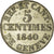 Monnaie, SWISS CANTONS, GENEVA, 5 Centimes, 1840, SPL, Billon, KM:131