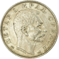 Moneta, Serbia, Peter I, 2 Dinara, 1915, Paris, BB+, Argento, KM:26.3