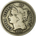 Estados Unidos, Nickel 3 Cents, 1868, U.S. Mint, Philadelphia, BC+, Cobre -