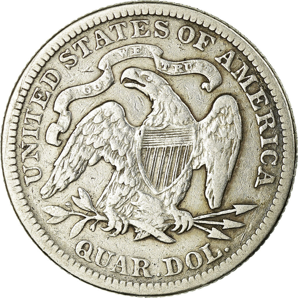 Coin, United States, Seated Liberty Quarter, Quarter, 1877, U.S. Mint