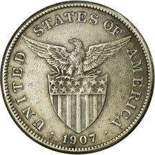 Coin, Philippines, Peso, 1907, San Francisco, EF(40-45), Silver, KM:172