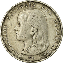 Moneta, Holandia, Wilhelmina I, Gulden, 1892, VF(20-25), Srebro, KM:117