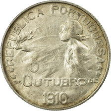 Munten, Portugal, Escudo, 1910, PR, Zilver, KM:560