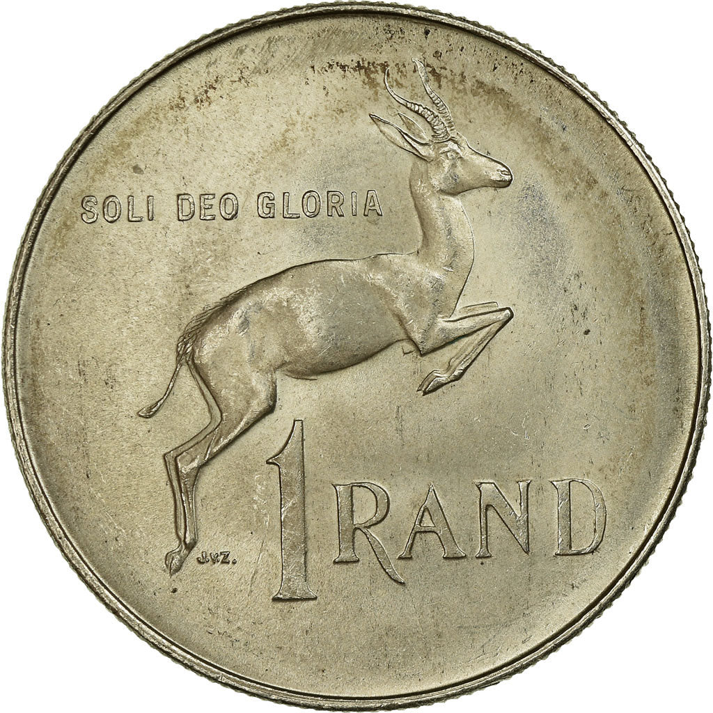 Coin, South Africa, Rand, 1966, AU(55-58), Silver, KM:71.2