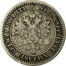 Coin, Finland, Alexander II, Markka, 1866, VF(30-35), Silver, KM:3.1