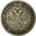 Coin, Finland, Alexander II, Markka, 1866, VF(30-35), Silver, KM:3.1