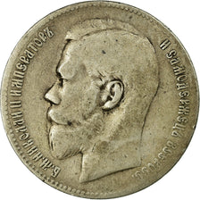 Coin, Russia, Nicholas II, Rouble, 1899, St. Petersburg, VF(20-25), Silver