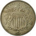 Moneta, Stati Uniti, Shield Nickel, 5 Cents, 1867, U.S. Mint, Philadelphia, BB