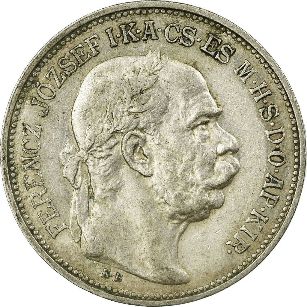 Münze, Ungarn, Franz Joseph I, 2 Korona, 1912, Kormoczbanya, SS, Silber, KM:493