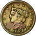 Coin, United States, Braided Hair Half Cent, Half Cent, 1853, U.S. Mint