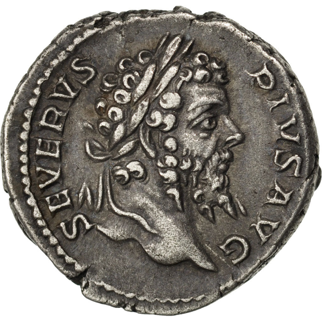 Septimius Severus, Denarius, AU(55-58), Silver, Cohen #475, 3.60