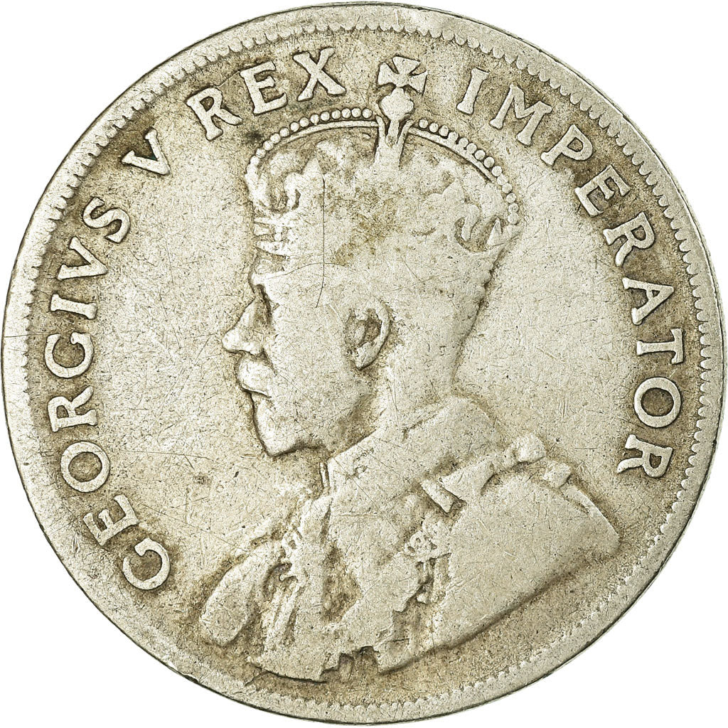 Munten, Zuid Afrika, George V, Florin, 1928, ZG+, Zilver, KM:18