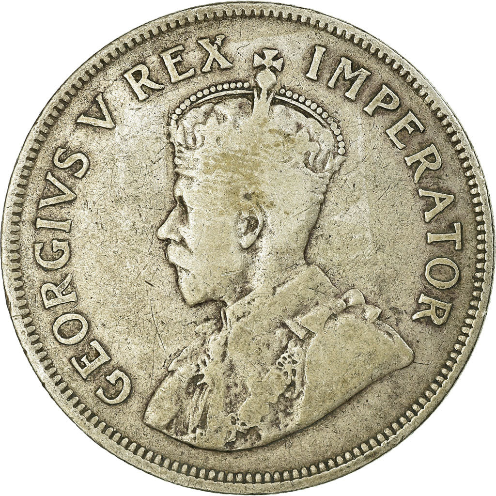 Moneta, Południowa Afryka, George V, 2-1/2 Shillings, 1923, VF(20-25), Srebro