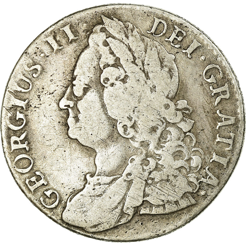 Monnaie, Grande-Bretagne, George II, Shilling, 1745, Londres, TB+, Argent