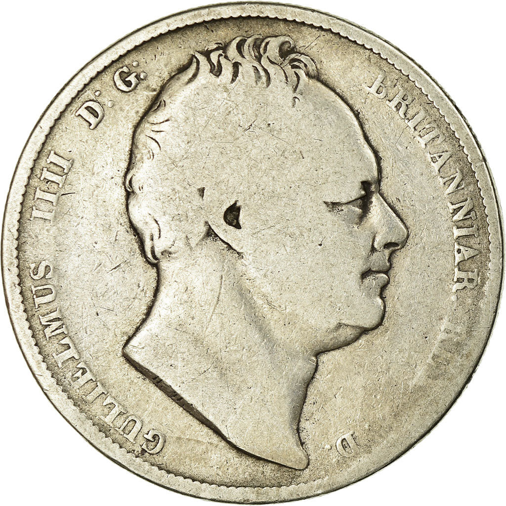 Coin, Great Britain, William IV, 1/2 Crown, 1836, London, F(12-15), Silver