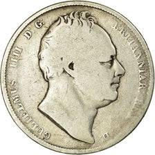 Monnaie, Grande-Bretagne, William IV, 1/2 Crown, 1836, Londres, B+, Argent