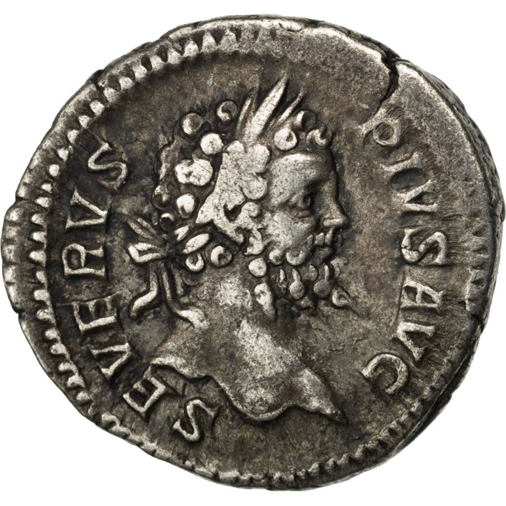 Septimius Severus, Denarius, AU(50-53), Silver, Cohen #461, 3.20