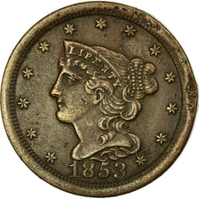 Coin, United States, Braided Hair Half Cent, Half Cent, 1853, U.S. Mint