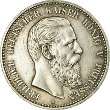 Coin, German States, PRUSSIA, Friedrich III, 5 Mark, 1888, Berlin, AU(50-53)