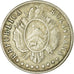 Moneta, Bolivia, 20 Centavos, 1883, BB, Argento, KM:159.1