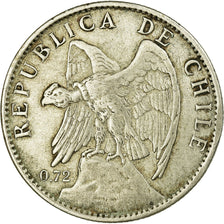 Moneta, Cile, Peso, 1915, BB, Argento, KM:152.4