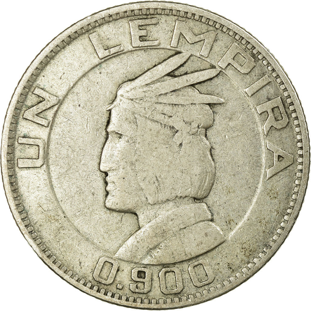 Moeda, Honduras, Lempira, 1932, Philadelphia, U.S.A., VF(30-35), Prata, KM:75